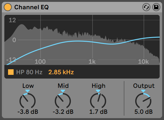 Channel EQ Ableton Live